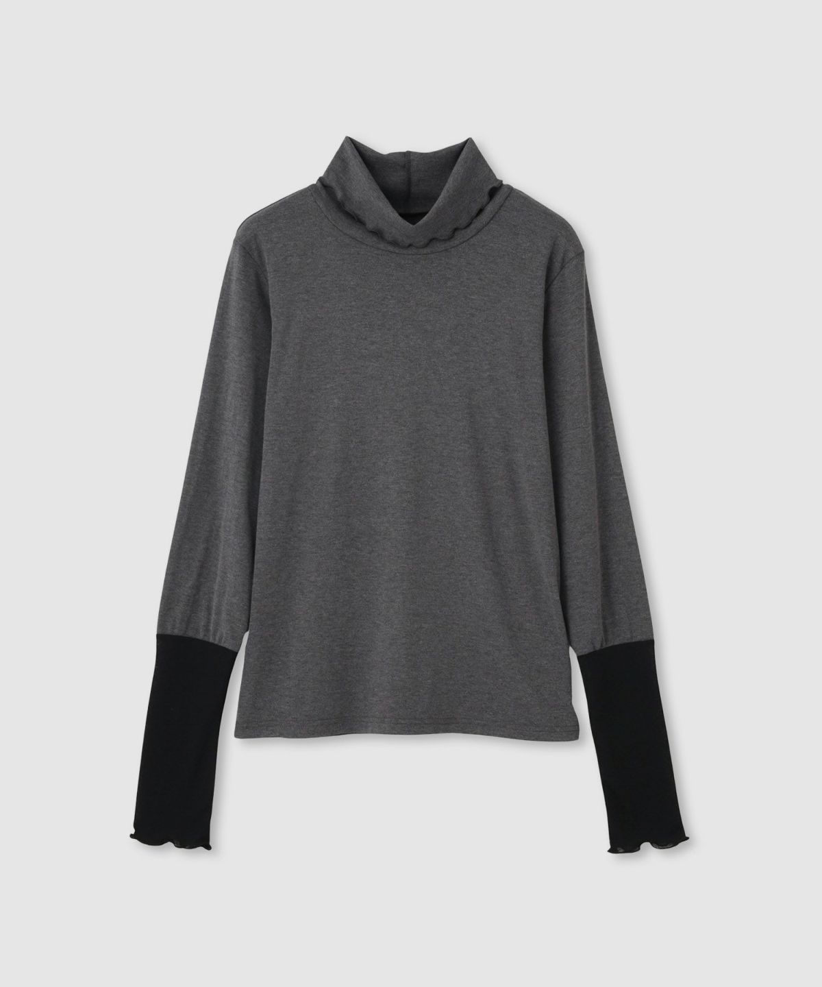 milli de l'air セミシアーカフハイネックカットソー レディース メール便 対応商品