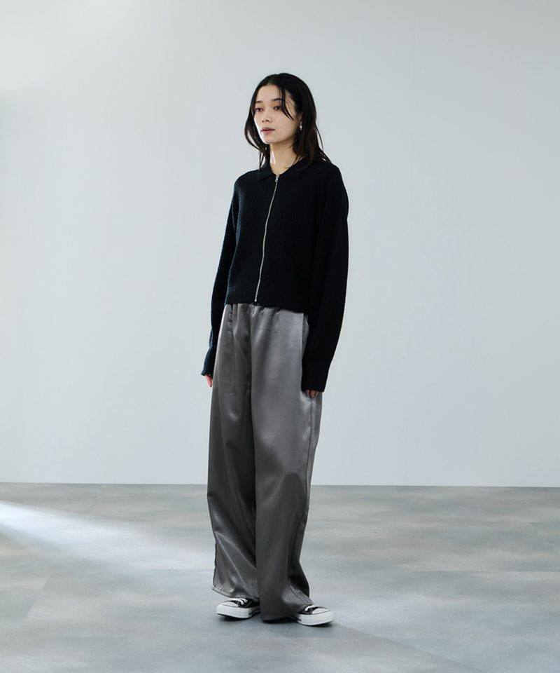 milli de l'air  モヘヤタッチジップニット レディース商品画像-5