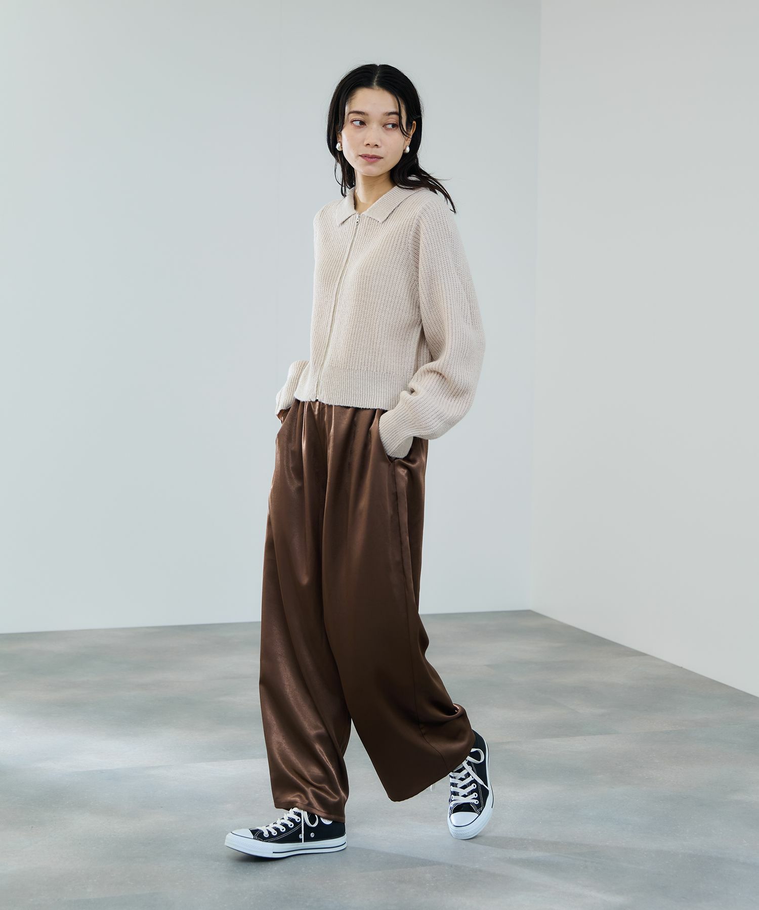 [さらに50%OFF]milli de l'air  モヘヤタッチジップニット レディース商品画像-9