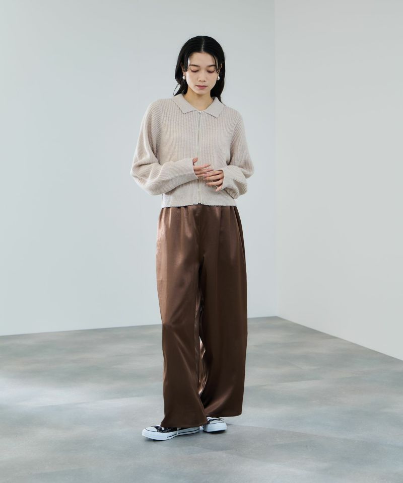 milli de l'air  モヘヤタッチジップニット レディース商品画像-10