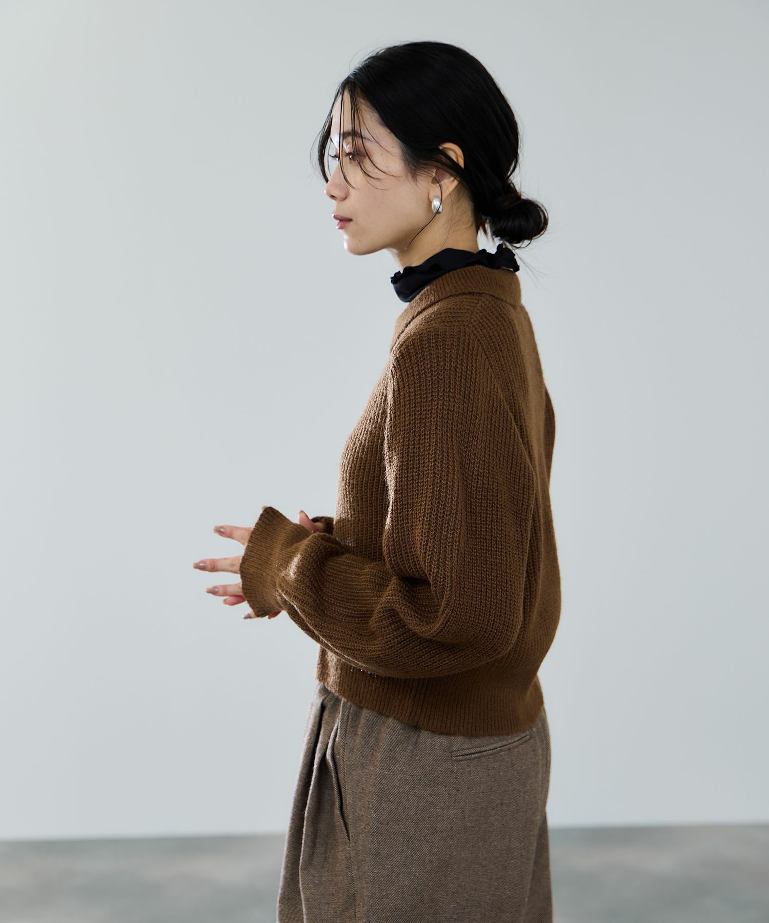 [値下げ]milli de l'air  モヘヤタッチジップニット レディース商品画像-14