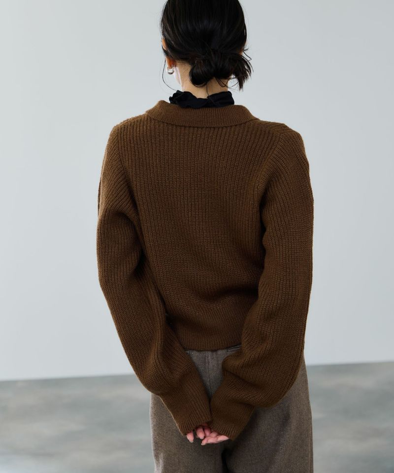 milli de l'air  モヘヤタッチジップニット レディース商品画像-15