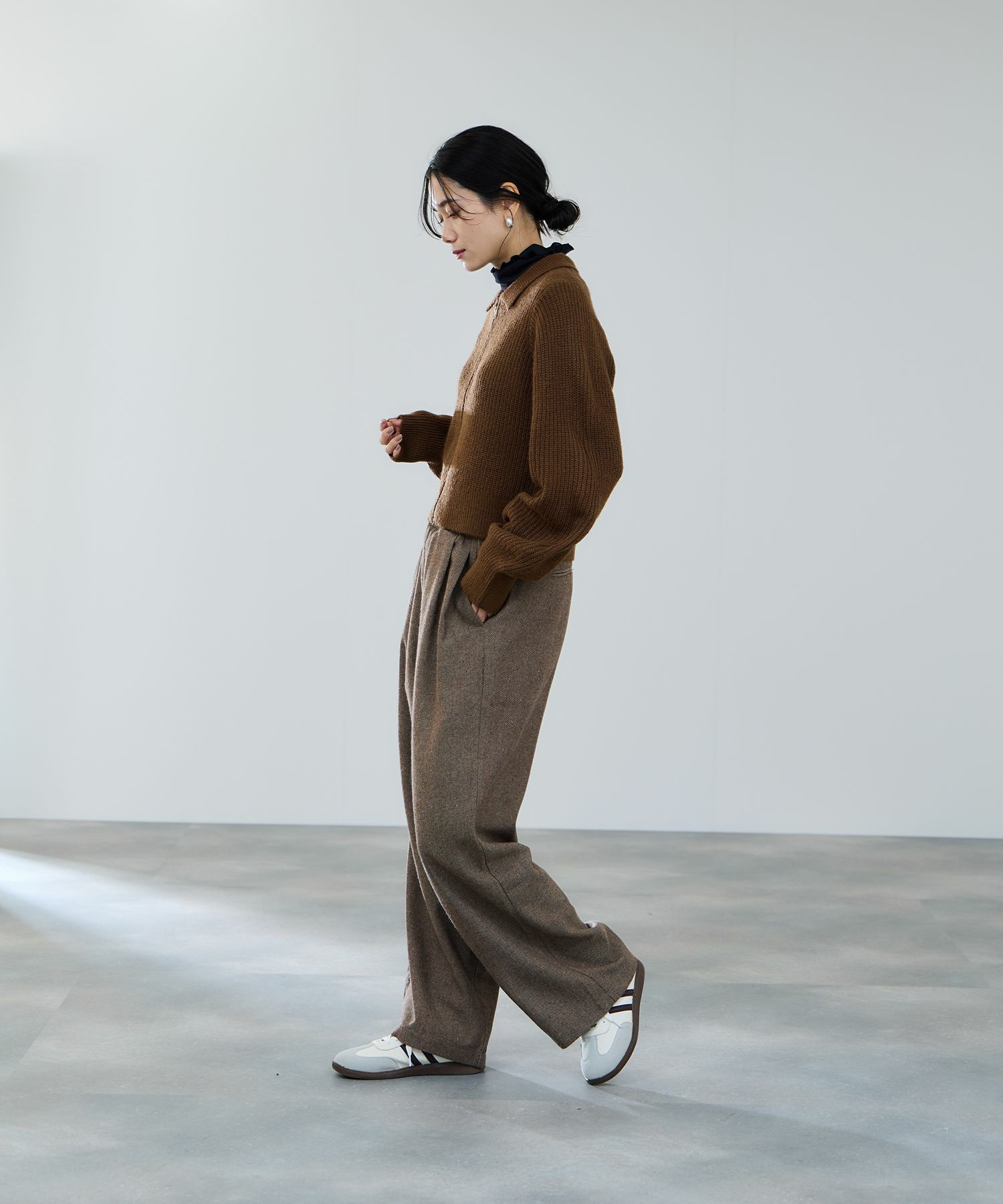 milli de l'air  モヘヤタッチジップニット レディース商品画像-17