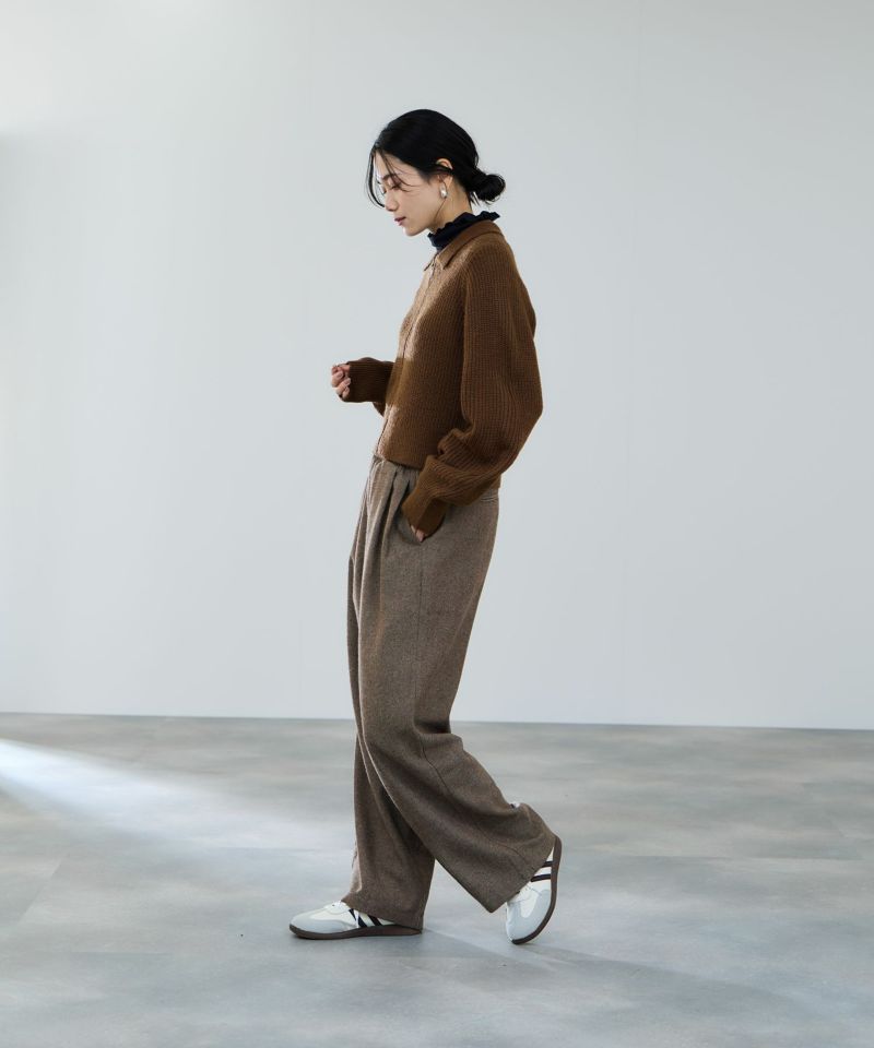 milli de l'air  モヘヤタッチジップニット レディース商品画像-17