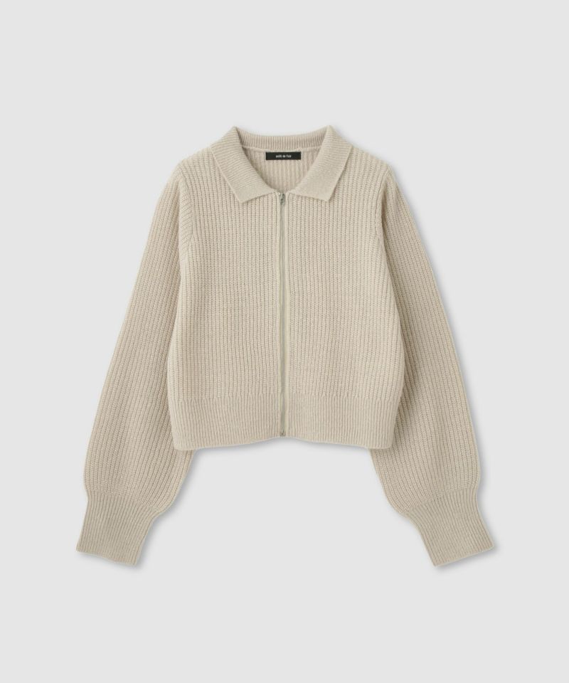 milli de l'air  モヘヤタッチジップニット レディース商品画像-20