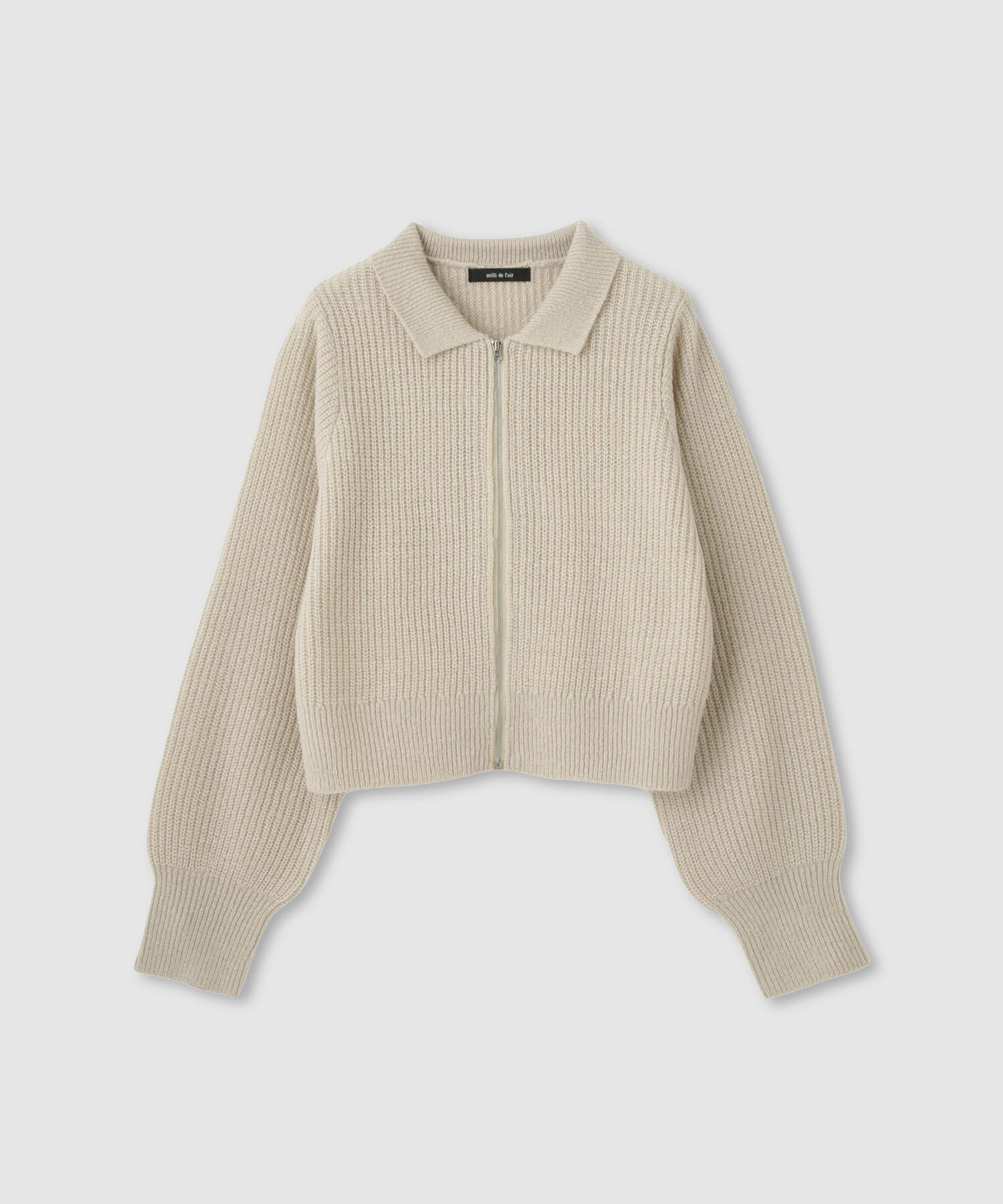 [さらに50%OFF]milli de l'air  モヘヤタッチジップニット レディース商品画像-20