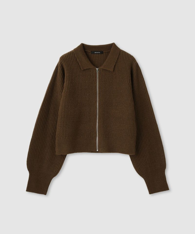 milli de l'air  モヘヤタッチジップニット レディース商品画像-21
