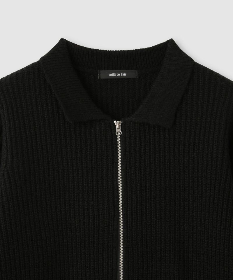milli de l'air  モヘヤタッチジップニット レディース商品画像-23