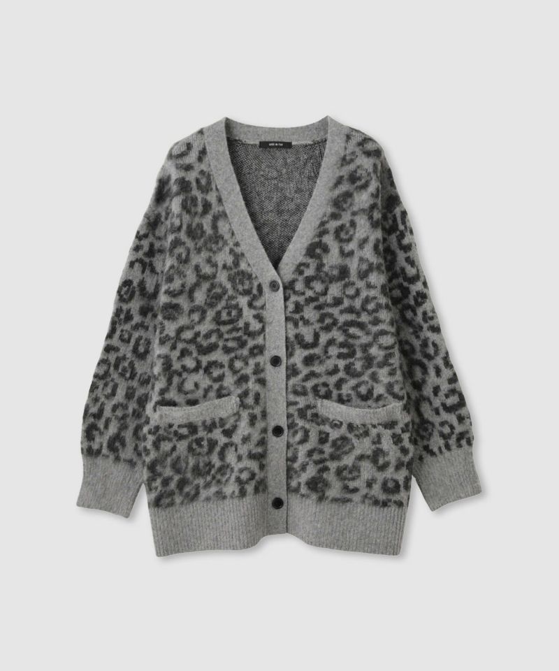 milli de l'air  シャギーレオパードカーディガン レディース商品画像-12
