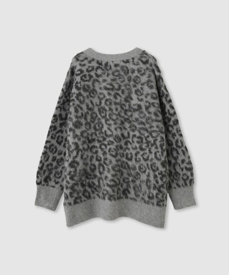 milli de l'air  シャギーレオパードカーディガン レディース商品画像-14
