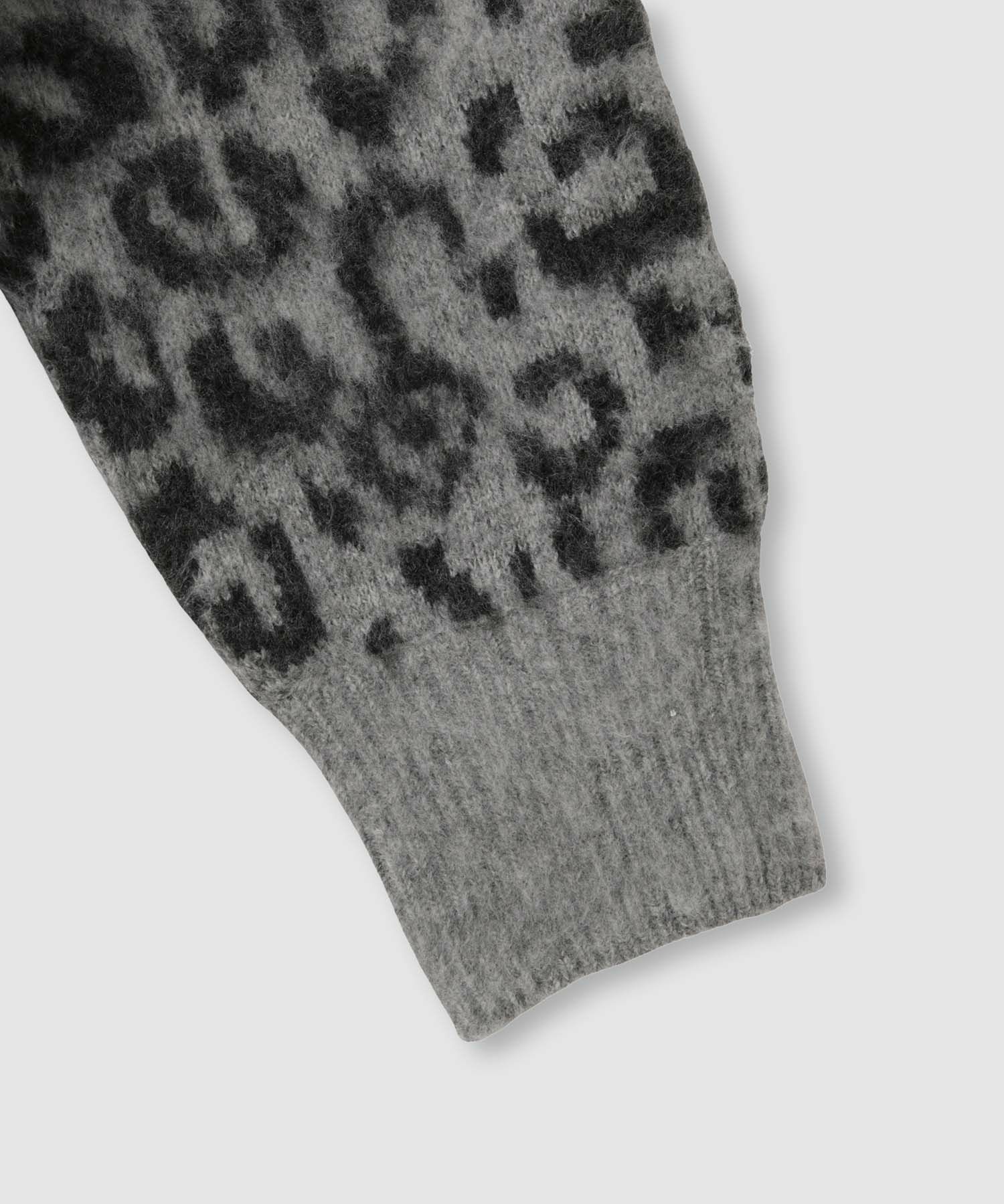 milli de l'air シャギーレオパードカーディガン レディース