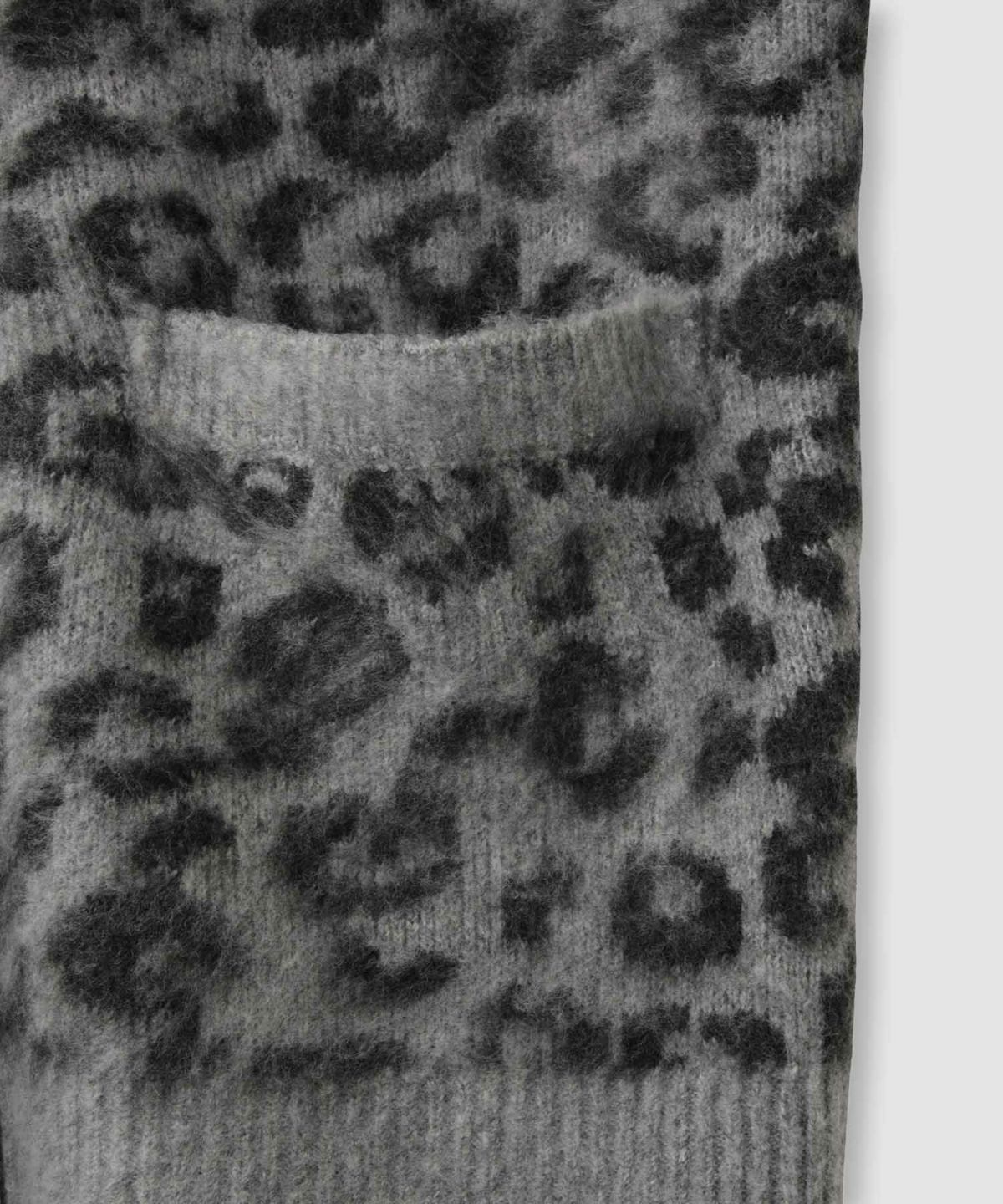 milli de l'air シャギーレオパードカーディガン レディース