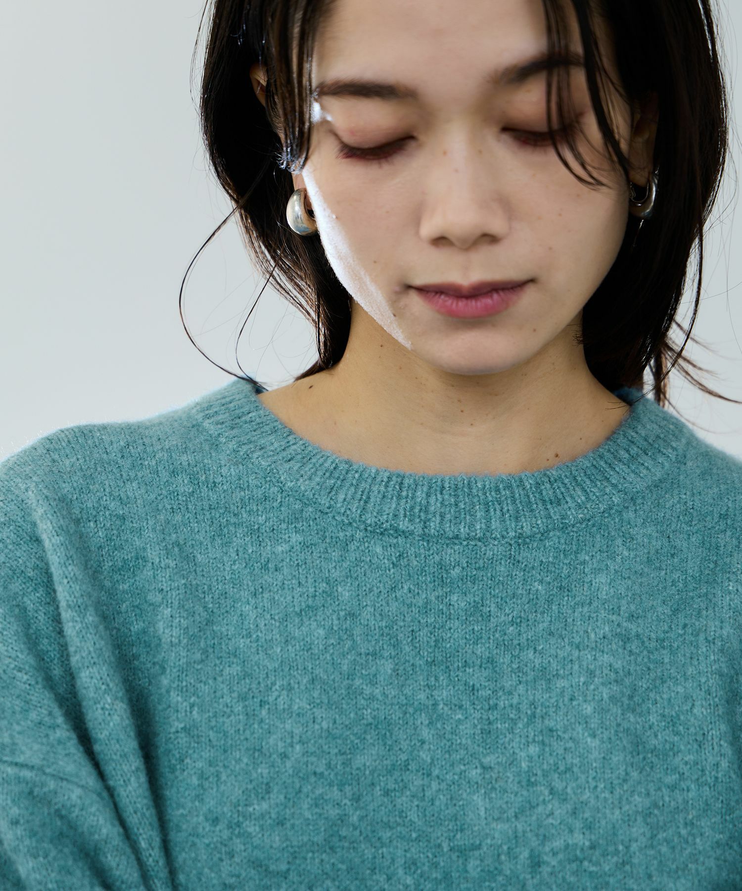 milli de l'air オーバーサイズメランジスフレニット レディース