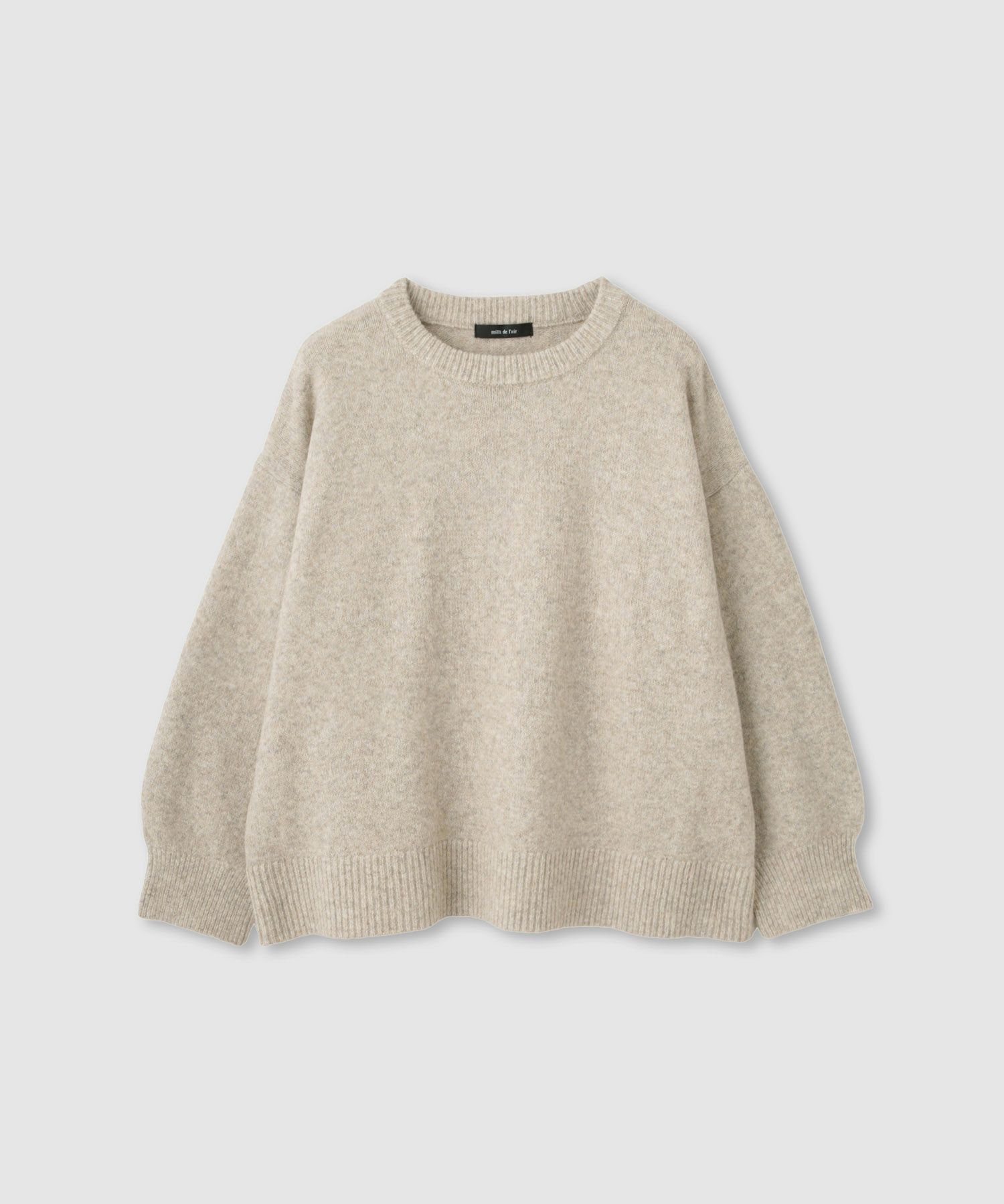 [さらに50%OFF]milli de l'air  オーバーサイズメランジスフレニット レディース商品画像-24