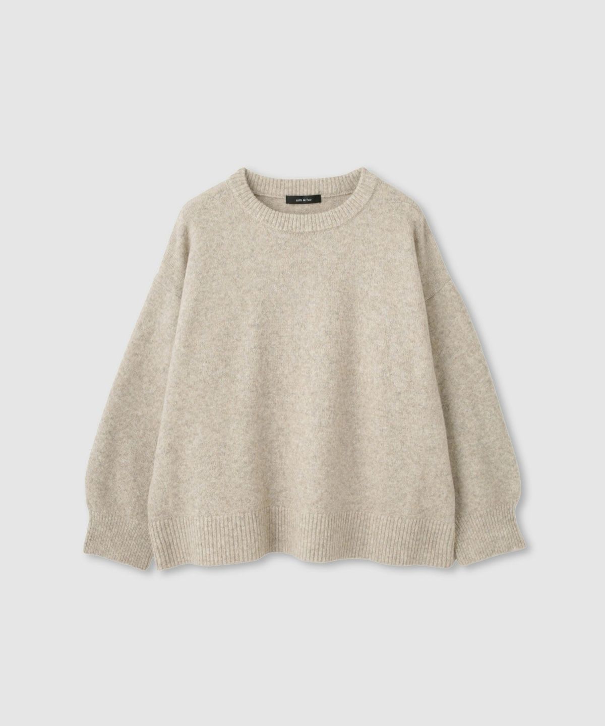 milli de l'air オーバーサイズメランジスフレニット レディース