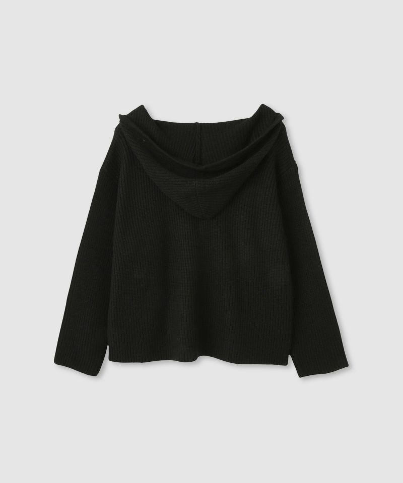 milli de l'air モヘヤタッチ片畦フーディニット レディース商品画像-26