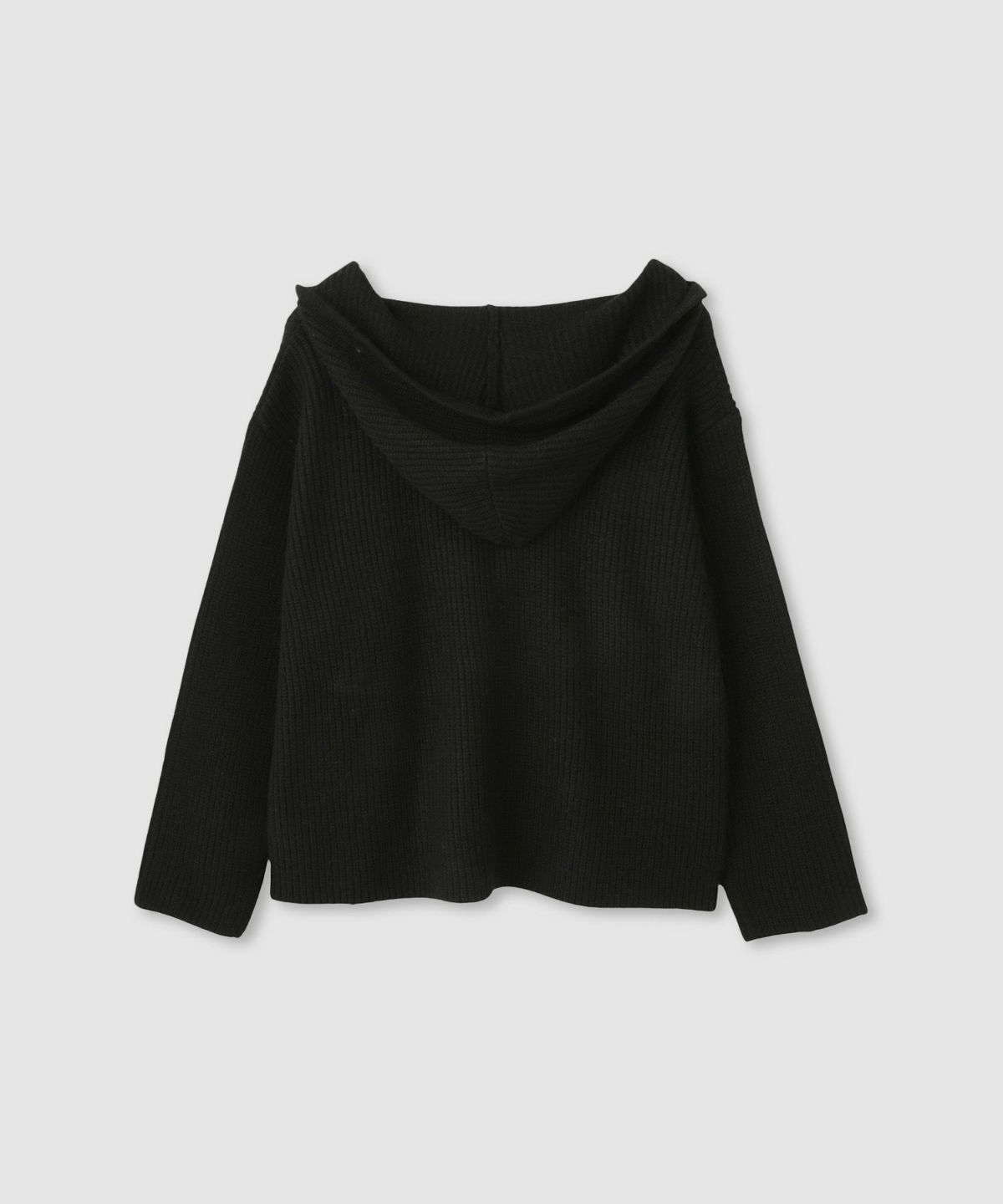 milli de l'air モヘヤタッチ片畦フーディニット レディース