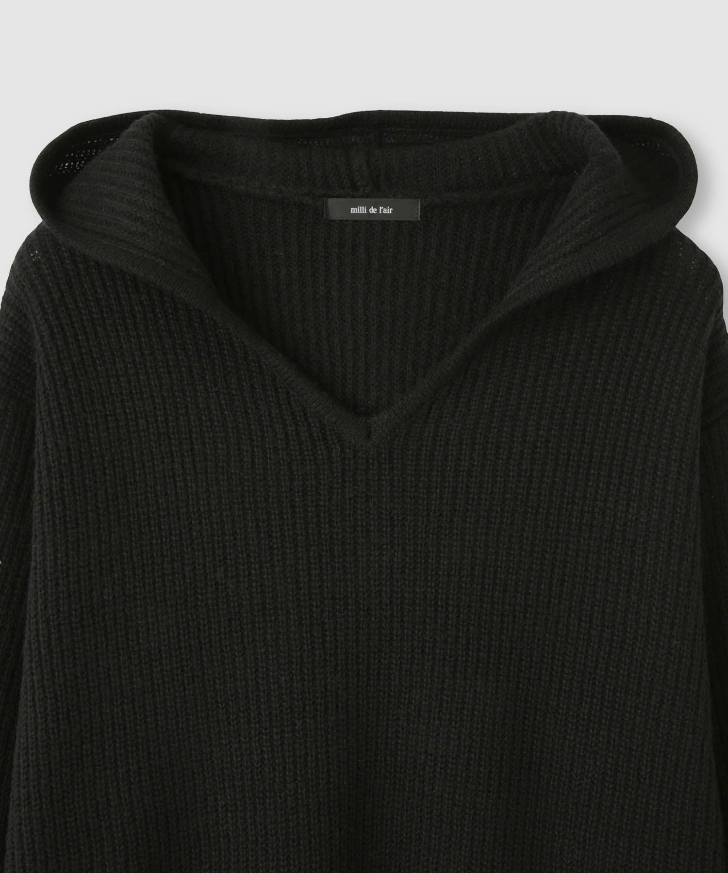 milli de l'air  モヘヤタッチ片畦フーディニット レディース商品画像-27