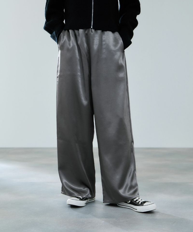 milli de l'air  ヘビーサテンイージーワイドパンツ レディース商品画像-2