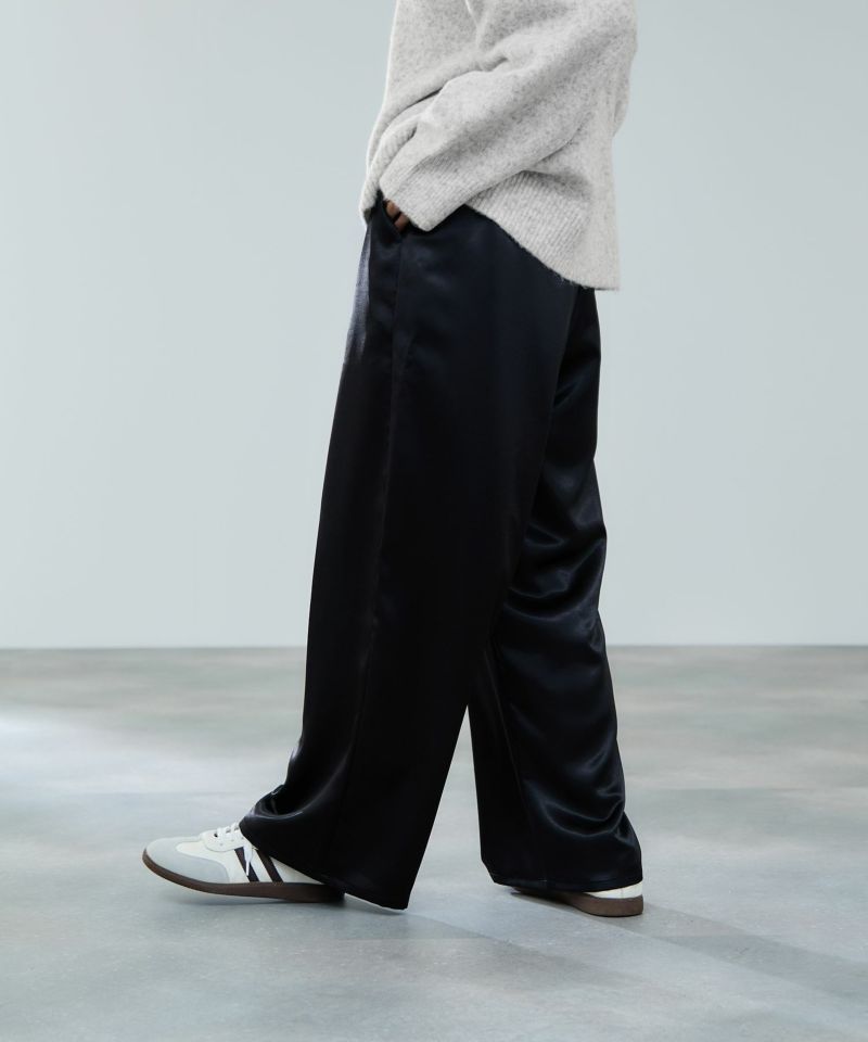 milli de l'air  ヘビーサテンイージーワイドパンツ レディース商品画像-4