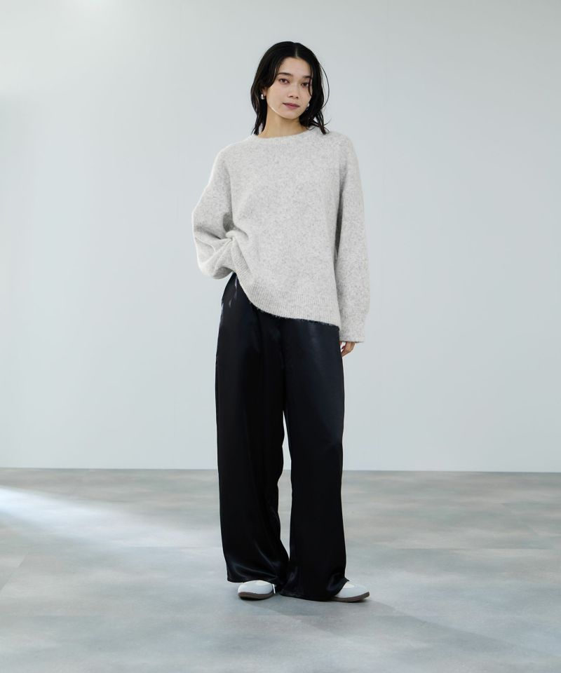 milli de l'air  ヘビーサテンイージーワイドパンツ レディース商品画像-10