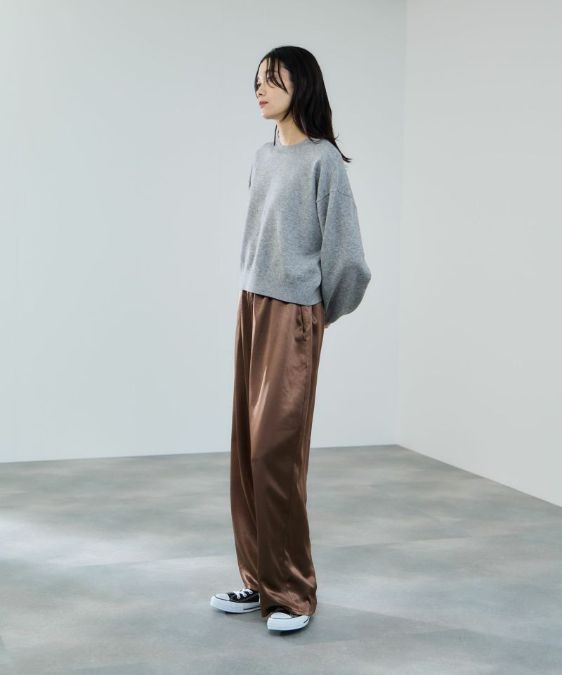 milli de l'air  ヘビーサテンイージーワイドパンツ レディース商品画像-22