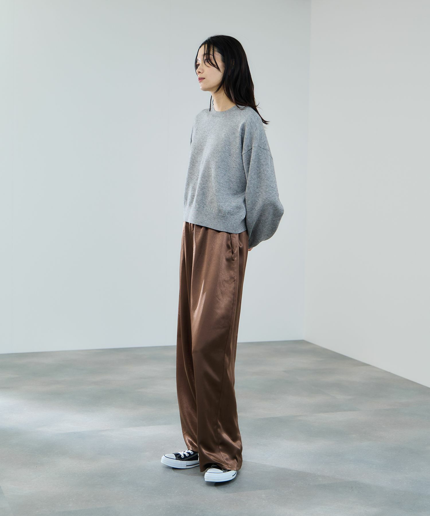 milli de l'air  ヘビーサテンイージーワイドパンツ レディース商品サムネイル-22