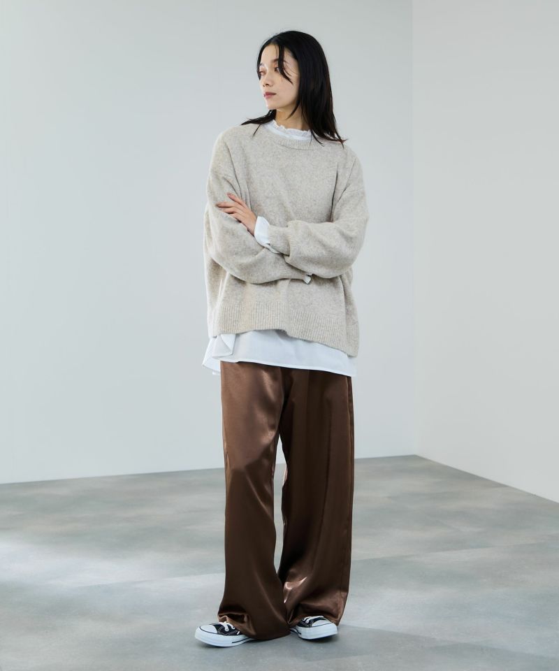 milli de l'air  ヘビーサテンイージーワイドパンツ レディース商品画像-26