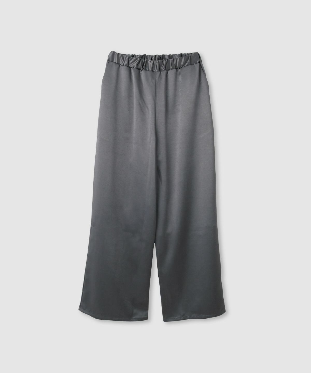 milli de l'air ヘビーサテンイージーワイドパンツ レディース