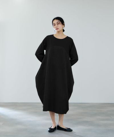 milli de l'air ジャガードコクーンワンピース レディース