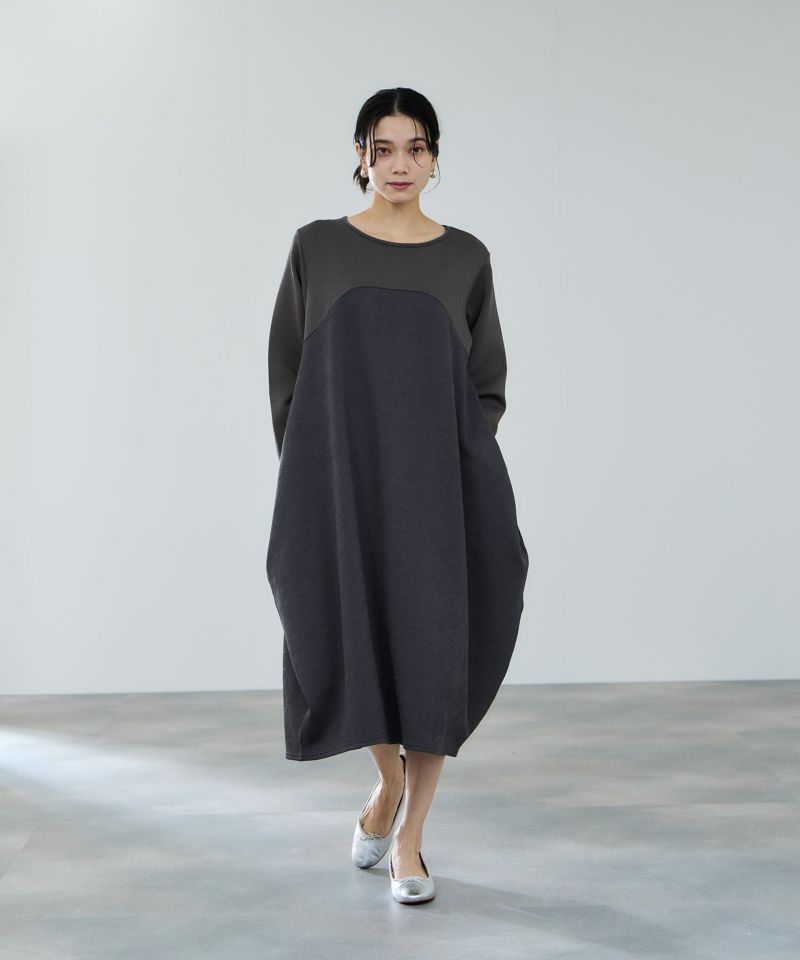 milli de l'air  ジャガードコクーンワンピース レディース商品画像-2