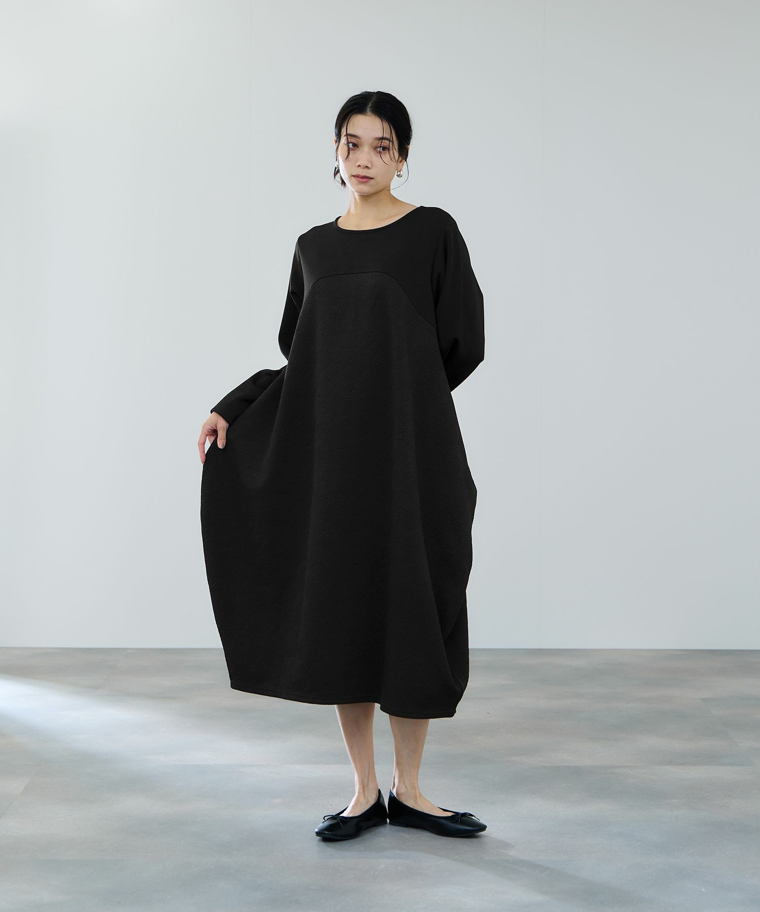 milli de l'air  ジャガードコクーンワンピース レディース商品サムネイル-5