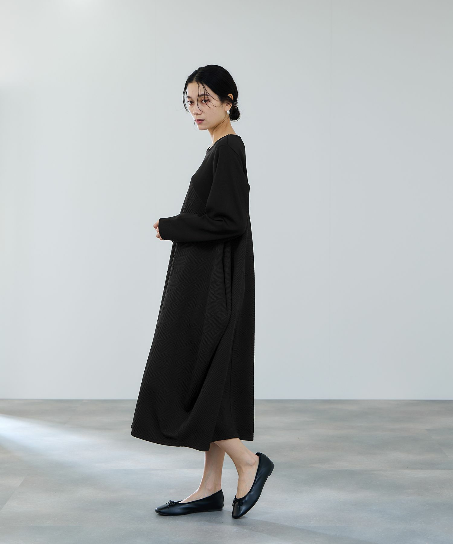 milli de l'air  ジャガードコクーンワンピース レディース商品サムネイル-6