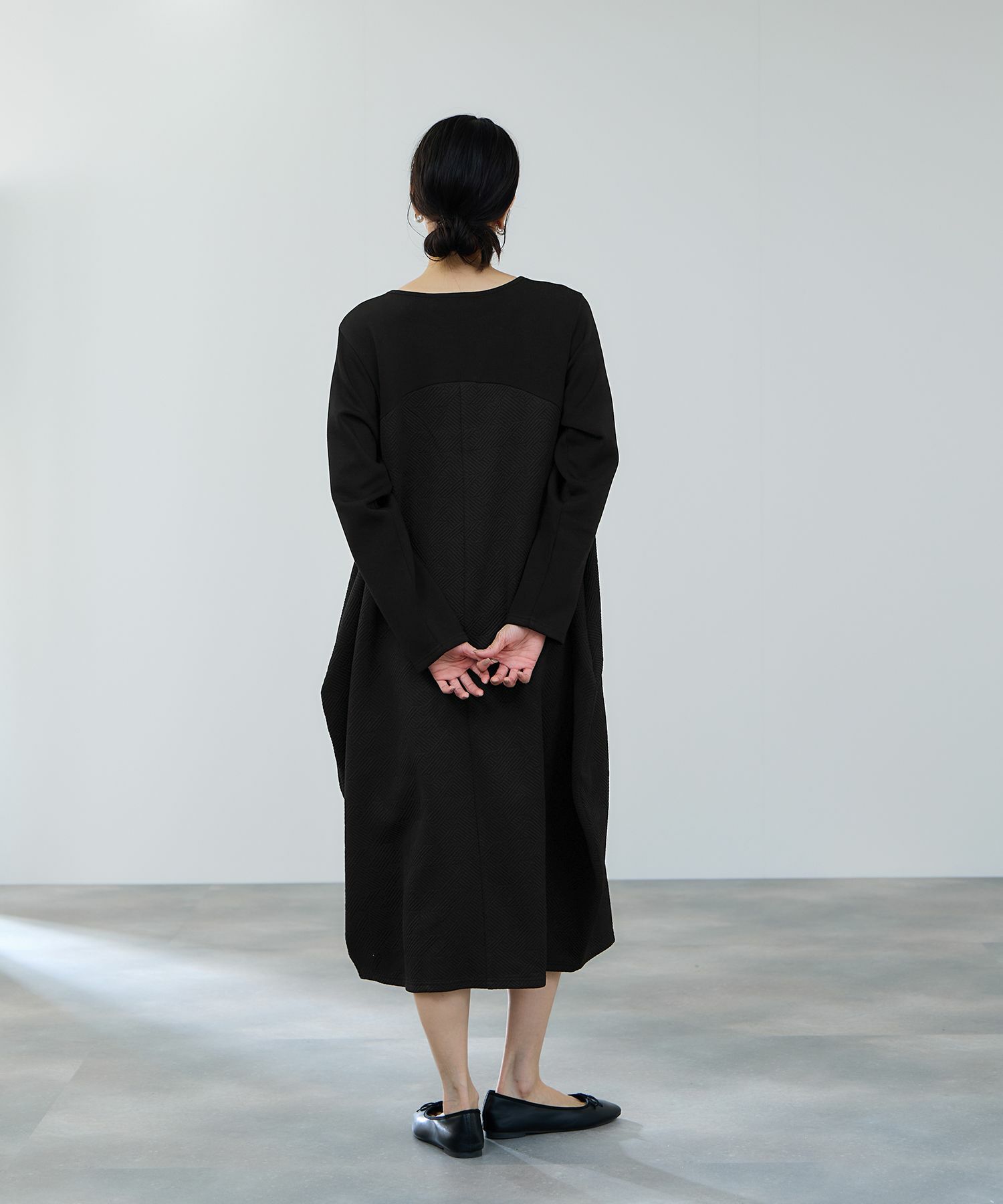 milli de l'air ジャガードコクーンワンピース レディース