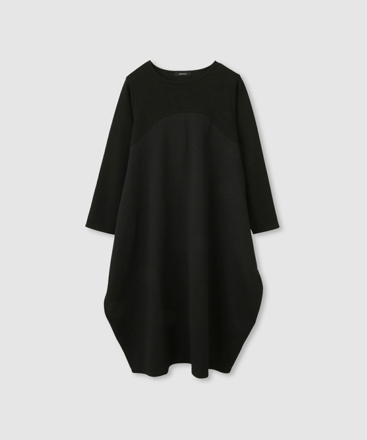 milli de l'air ジャガードコクーンワンピース レディース