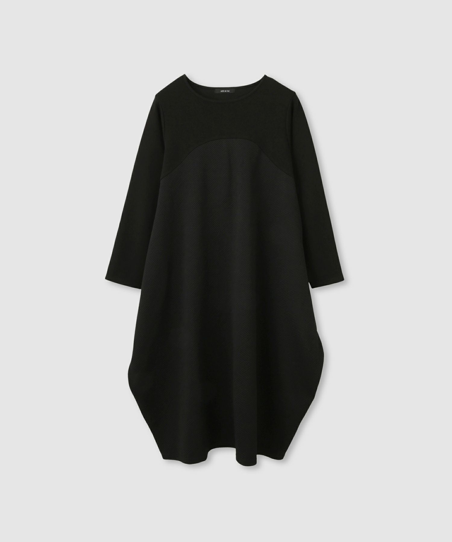 milli de l'air ジャガードコクーンワンピース レディース