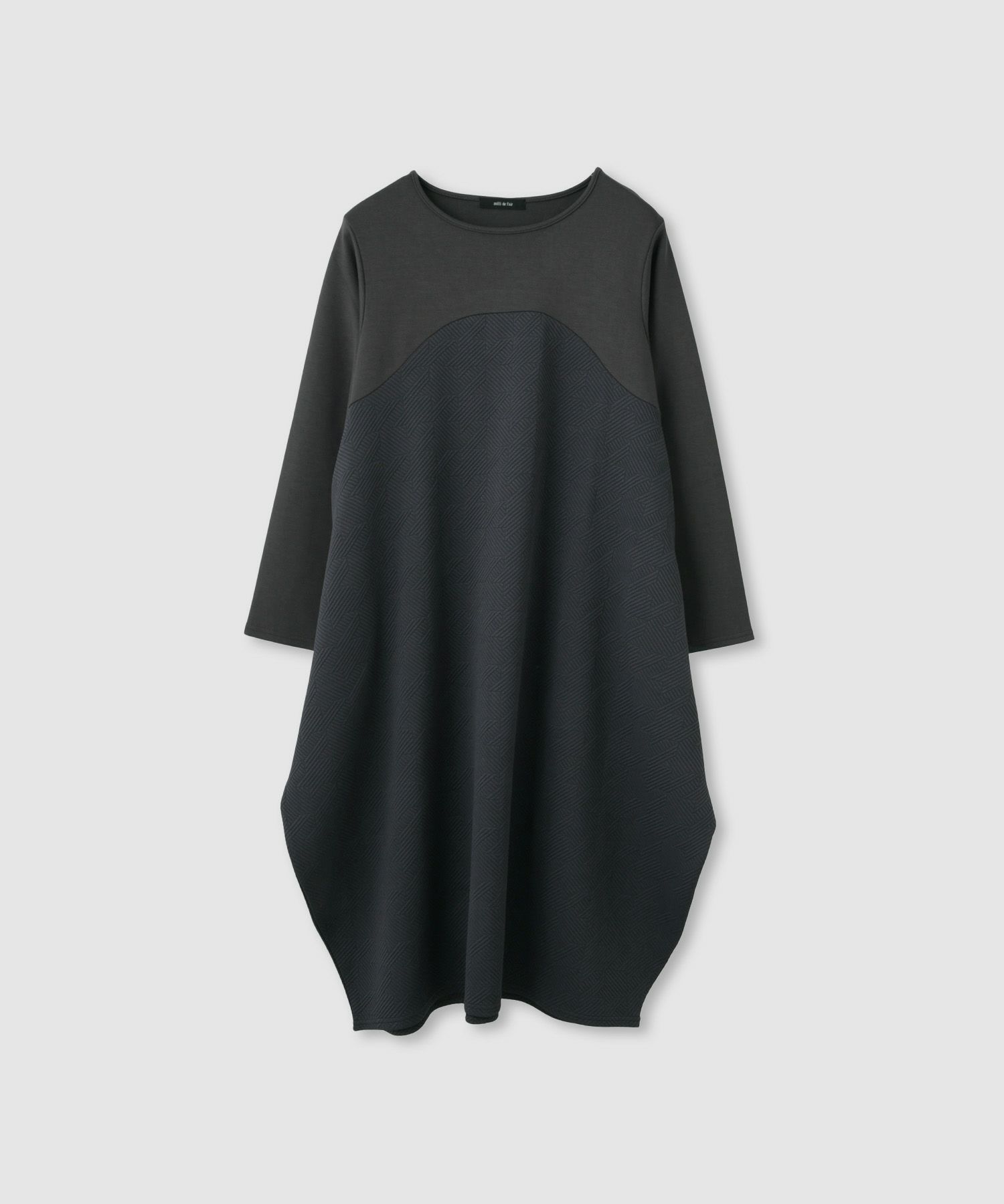 milli de l'air ジャガードコクーンワンピース レディース