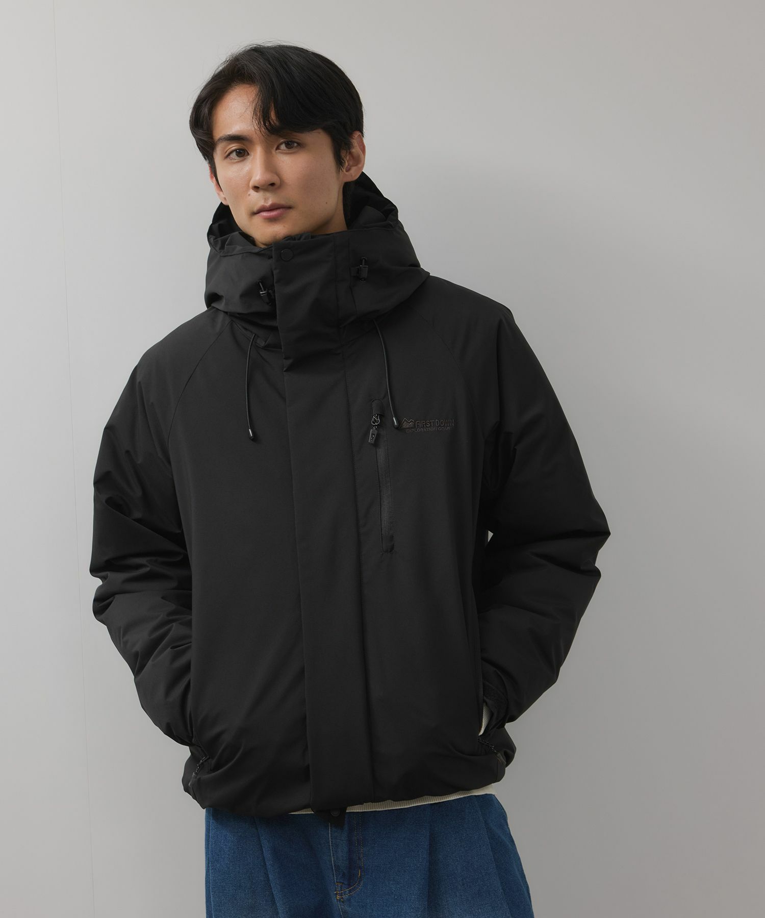 FIRST DOWN オールウェザーリップ 裏アルミ中綿パーカー メンズ商品画像-1