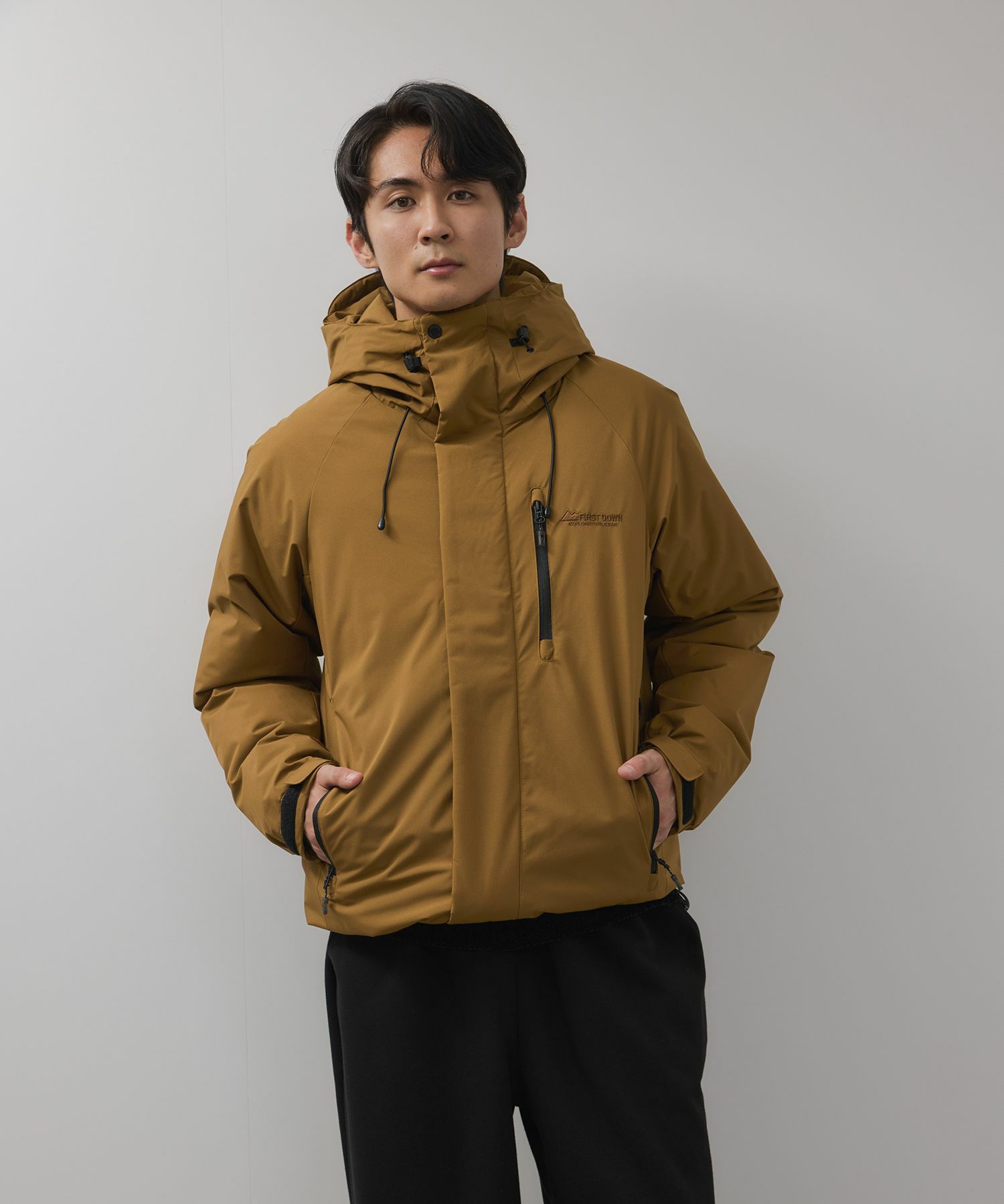 FIRST DOWN  オールウェザーリップ 裏アルミ中綿パーカー メンズ商品サムネイル-2