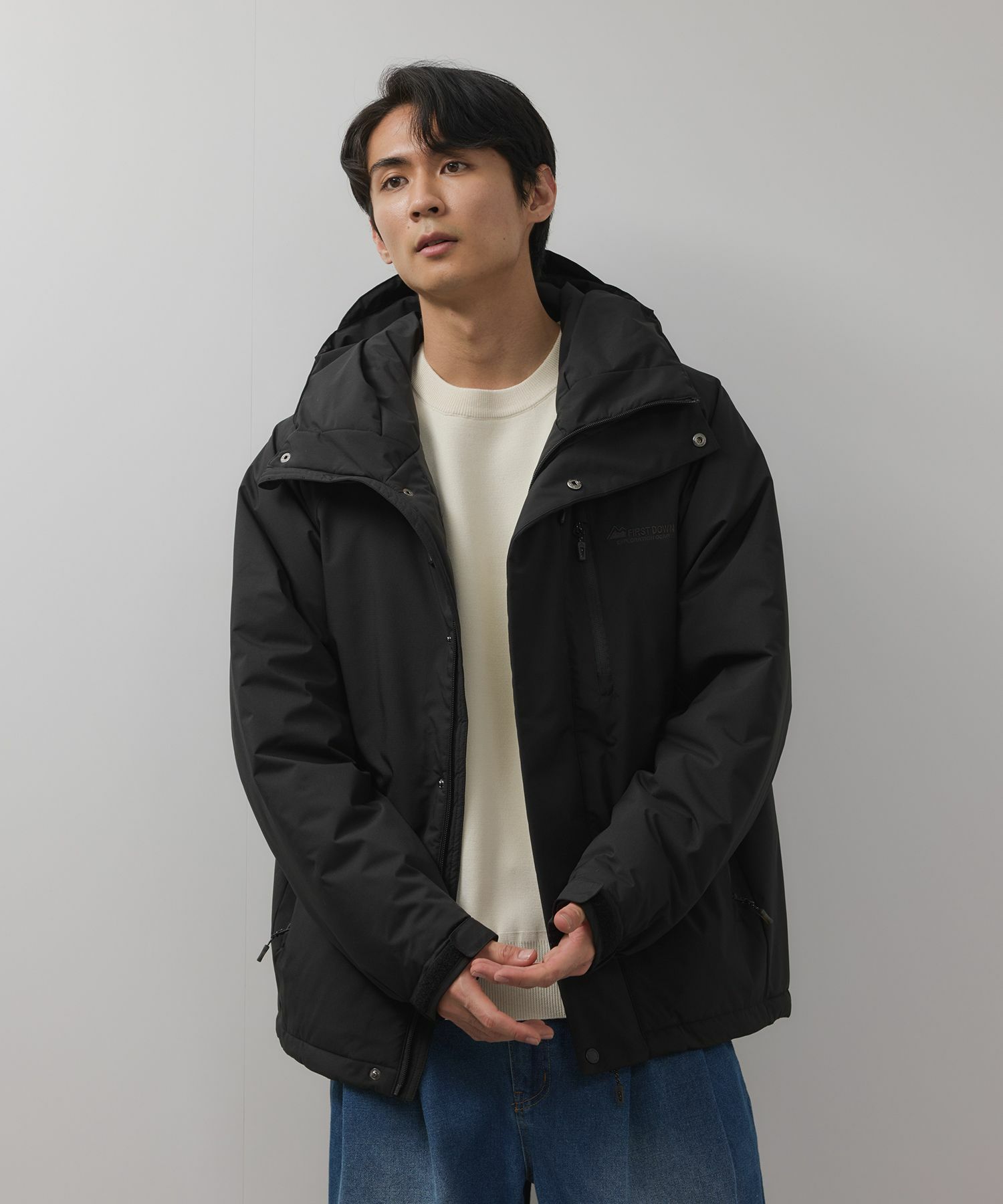 FIRST DOWN  オールウェザーリップ 裏アルミ中綿パーカー メンズ商品サムネイル-5