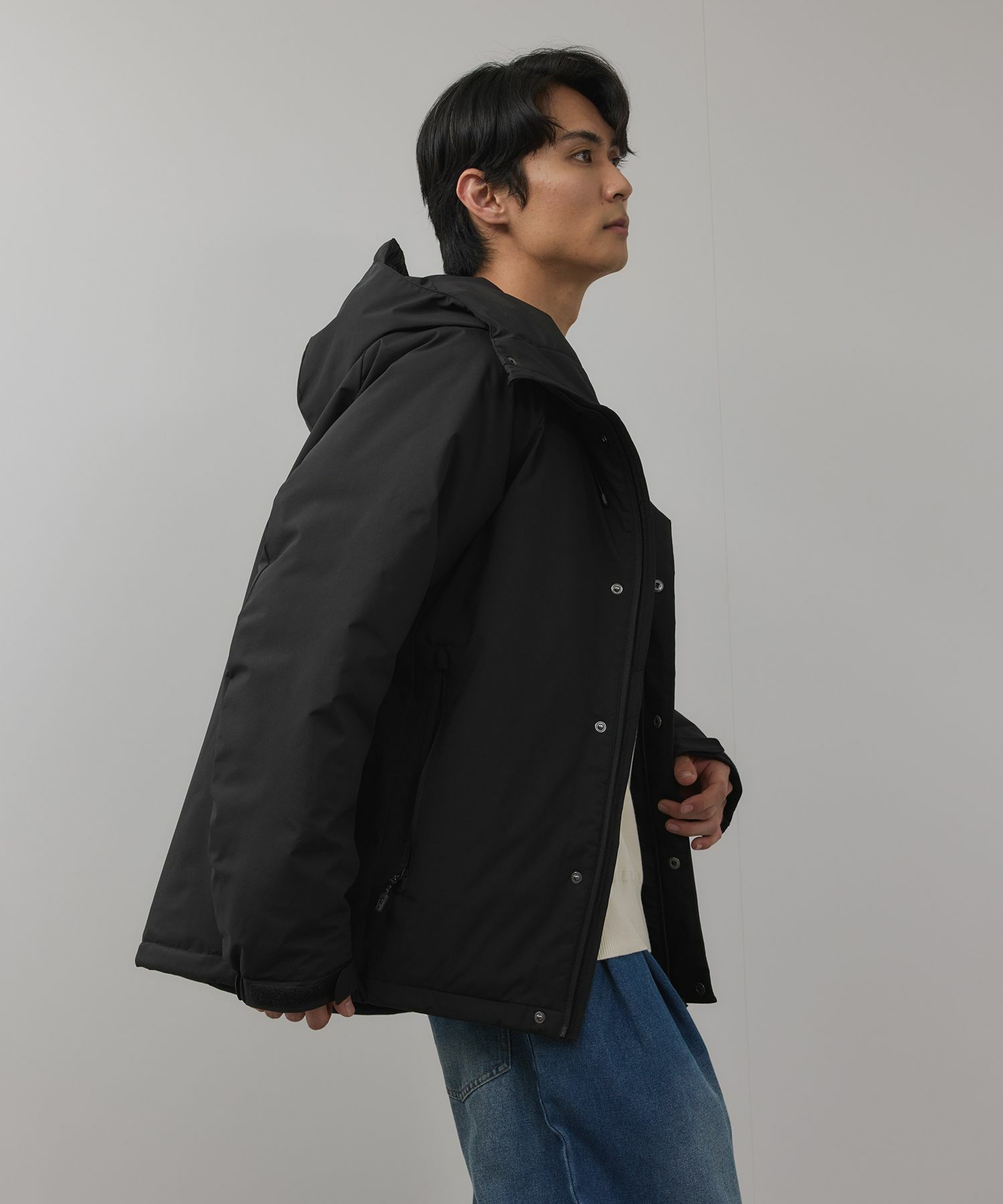 FIRST DOWN  オールウェザーリップ 裏アルミ中綿パーカー メンズ商品画像-7