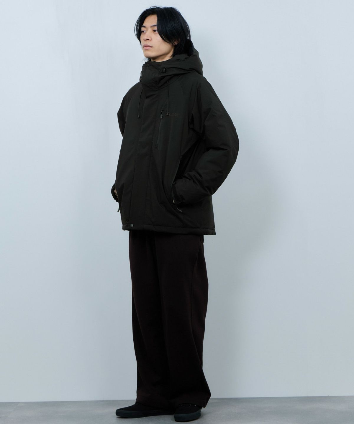 FIRST DOWN オールウェザーリップ 裏アルミ中綿パーカー メンズ