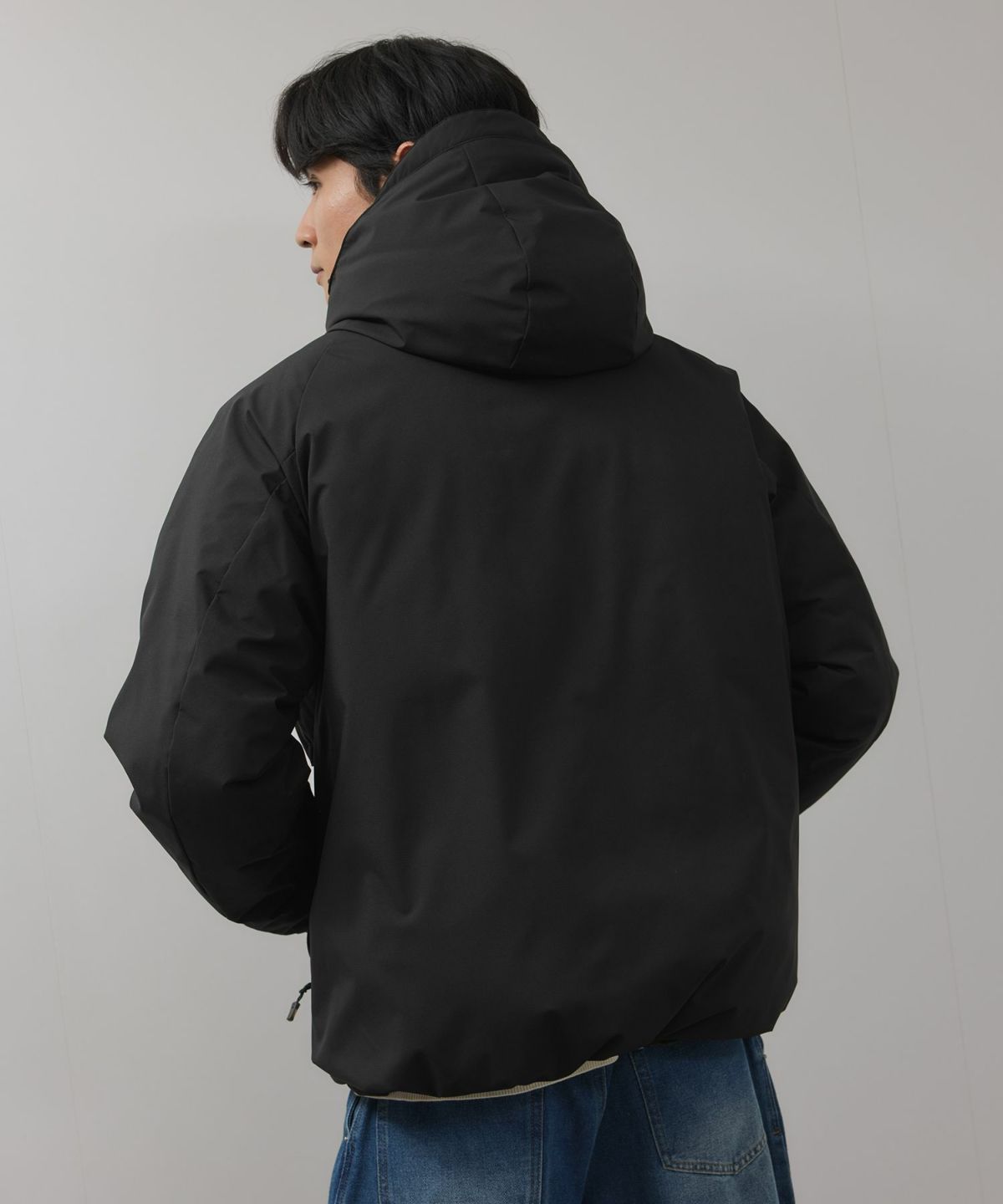 FIRST DOWN オールウェザーリップ 裏アルミ中綿パーカー メンズ