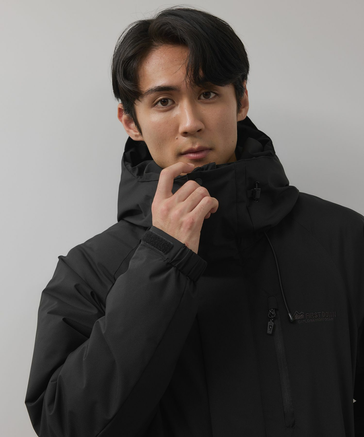 FIRST DOWN  オールウェザーリップ 裏アルミ中綿パーカー メンズ商品画像-11