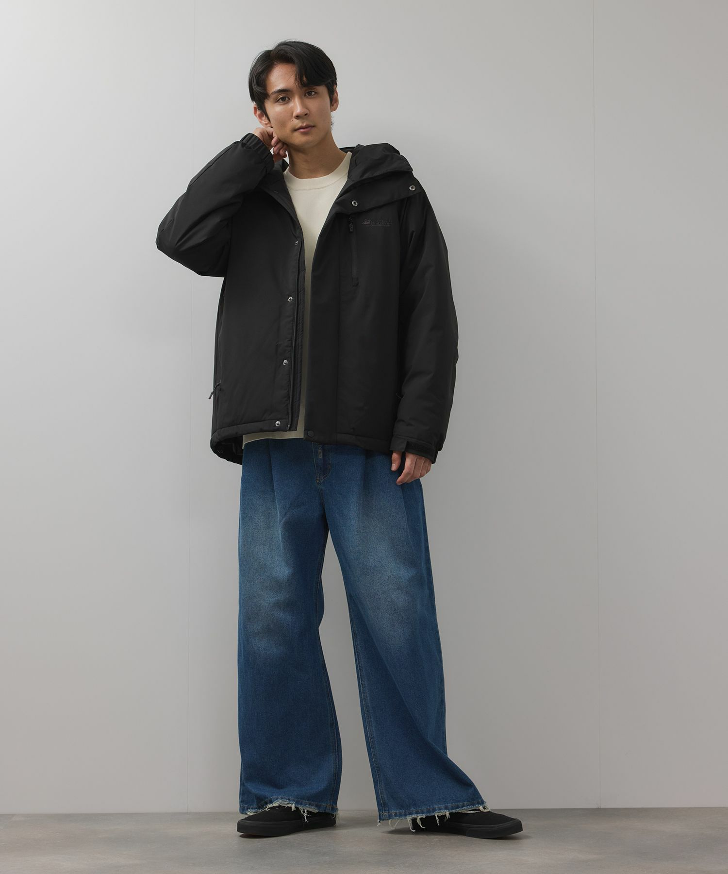 FIRST DOWN  オールウェザーリップ 裏アルミ中綿パーカー メンズ商品サムネイル-13