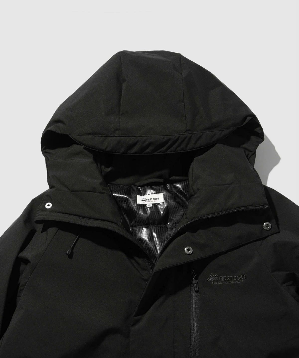 FIRST DOWN オールウェザーリップ 裏アルミ中綿パーカー メンズ
