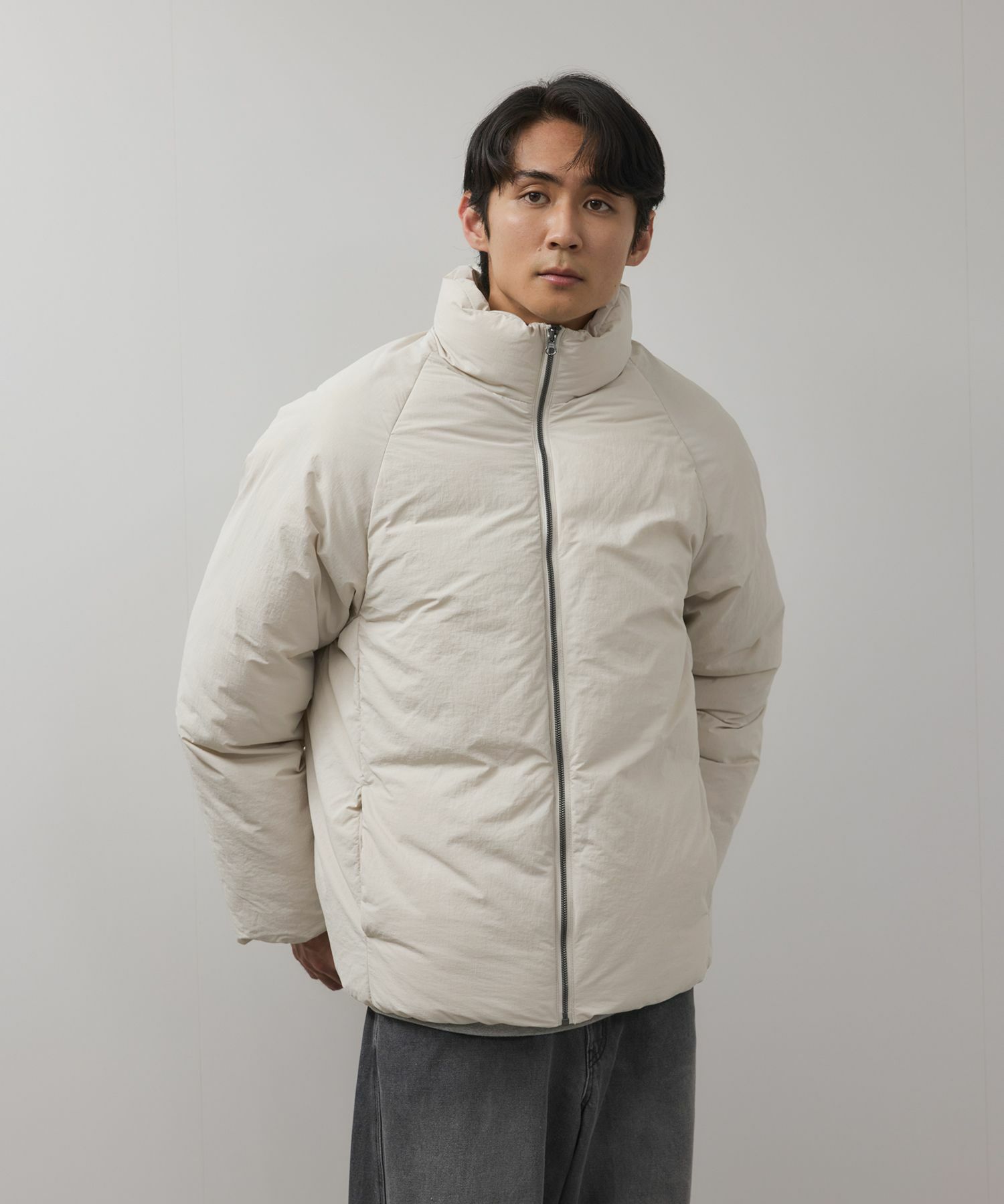 URBAN COLLECTION  ナイロンワッシャー ノンキルト中綿ブルゾン メンズ商品画像-1