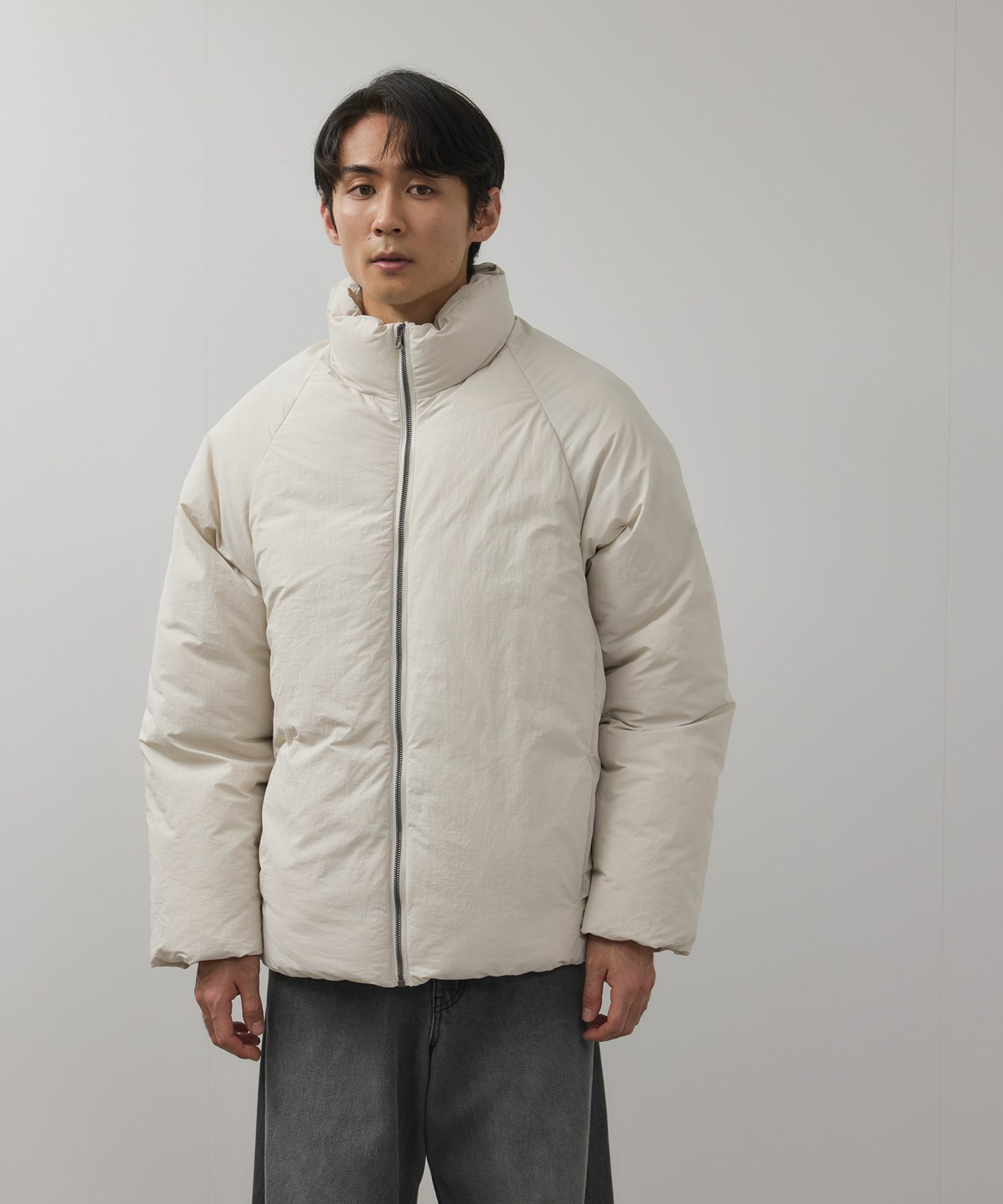 URBAN COLLECTION ナイロンワッシャー ノンキルト中綿ブルゾン メンズ