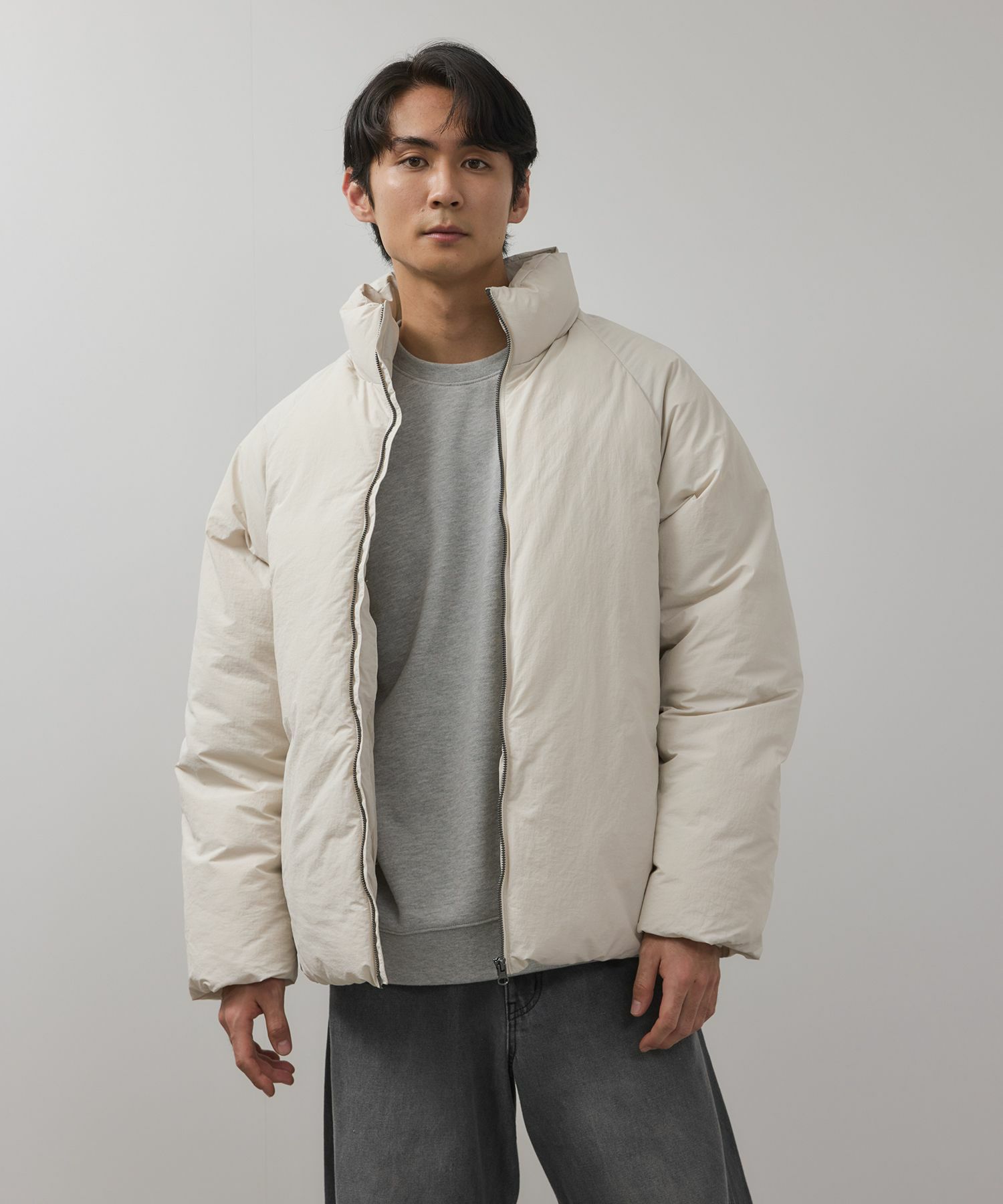 [値下げ]URBAN COLLECTION  ナイロンワッシャー ノンキルト中綿ブルゾン メンズ商品サムネイル-5