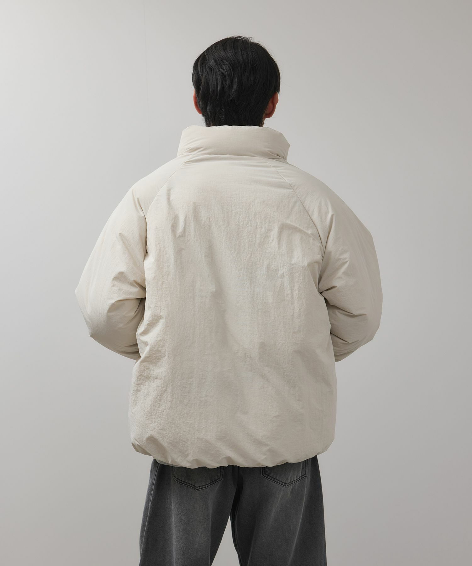 URBAN COLLECTION ナイロンワッシャー ノンキルト中綿ブルゾン メンズ
